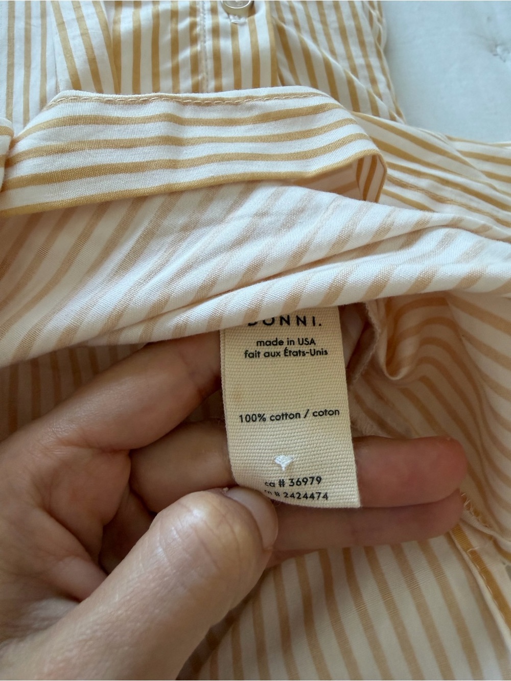 DONNI Small Pop Shirt Dress Sunny Stripe Button Down - Picture 9 of 11